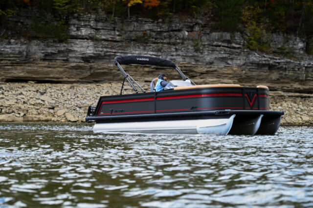 VIAGGIO PONTOON BOATS DOCKED IN AUSTRALIA